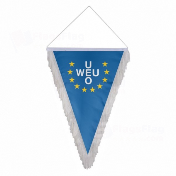 Western European Union Triangle Fringed Streamers