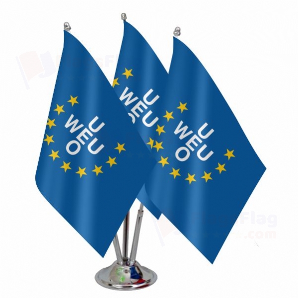 Western European Union Triple Table Flag