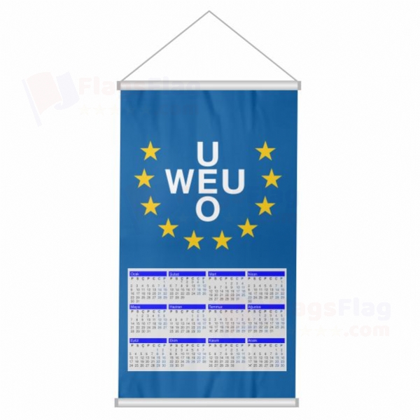 Western European Union Woven Fabric Digital Printing Calendar
