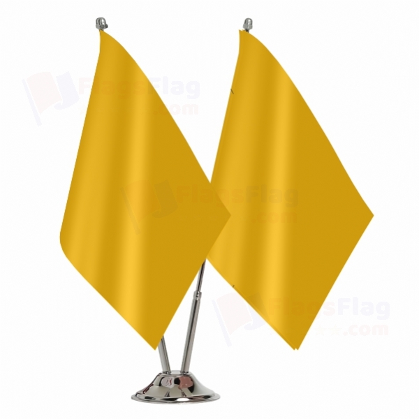 Western Hun Empire 2 Table Flags