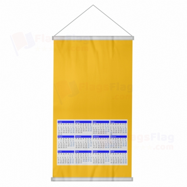 Western Hun Empire Woven Fabric Digital Printing Calendar