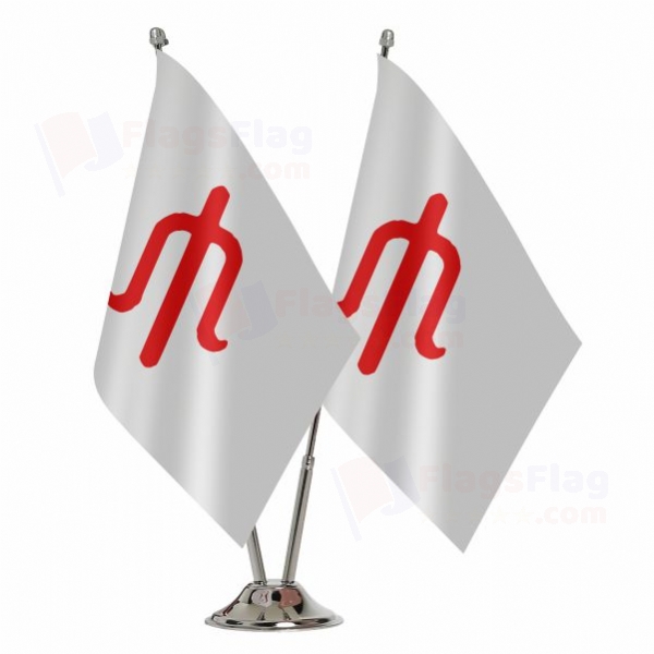 white Alleged Binary Table Flag