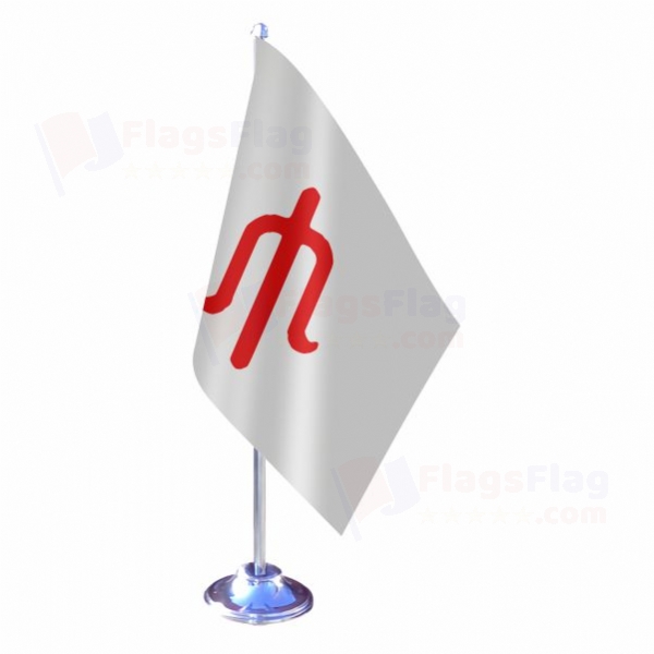white Alleged Single Table Flag