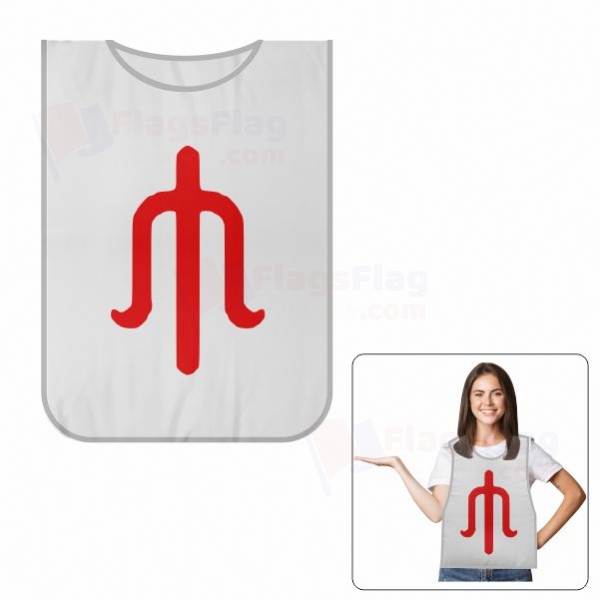 white Alleged Single Use Strike Apron