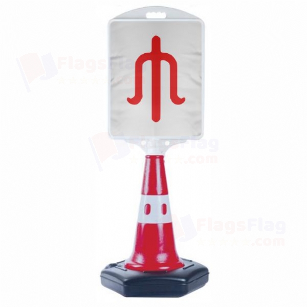 white Alleged Small Size Road Bollard