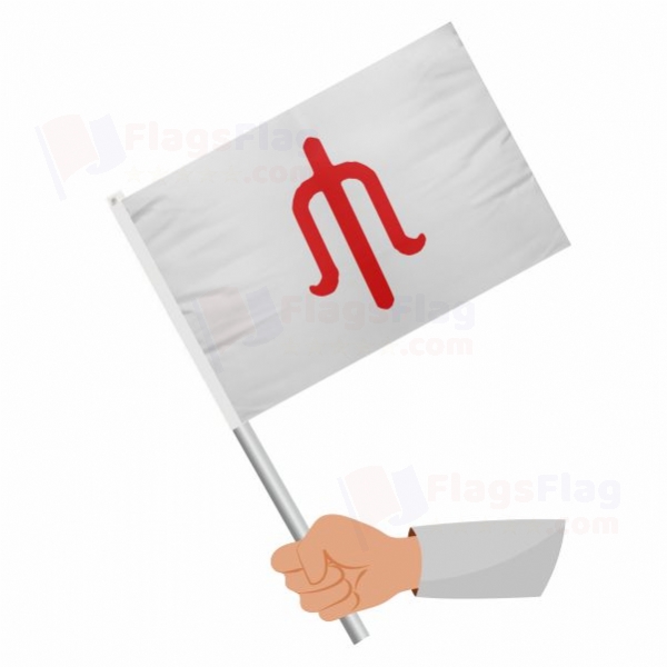 white Alleged Stick Flag