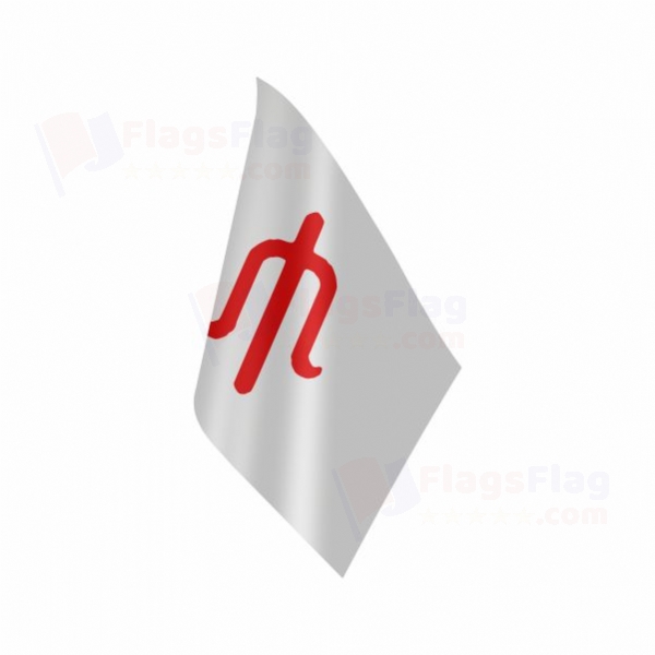 white Alleged Table Flag