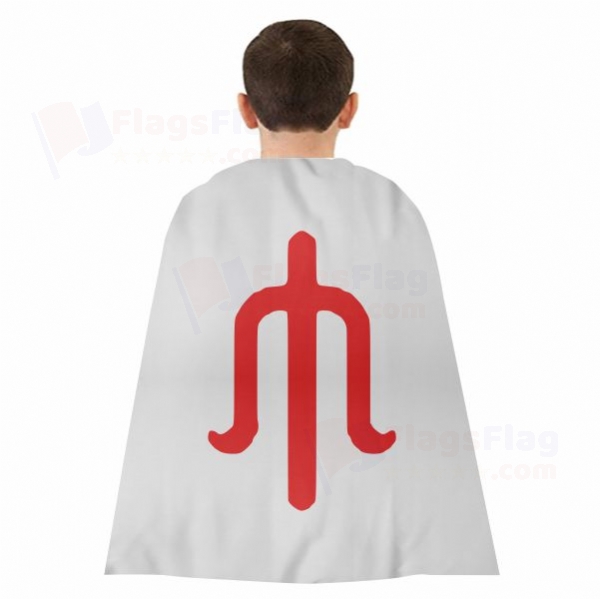 white Alleged Woven Fabric Cloak Digital Printing