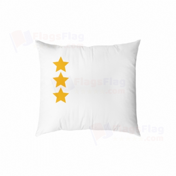 White Hun Empire Digital Printed Pillow Cover
