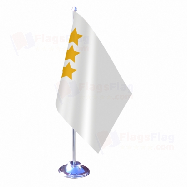 White Hun Empire Single Table Flag
