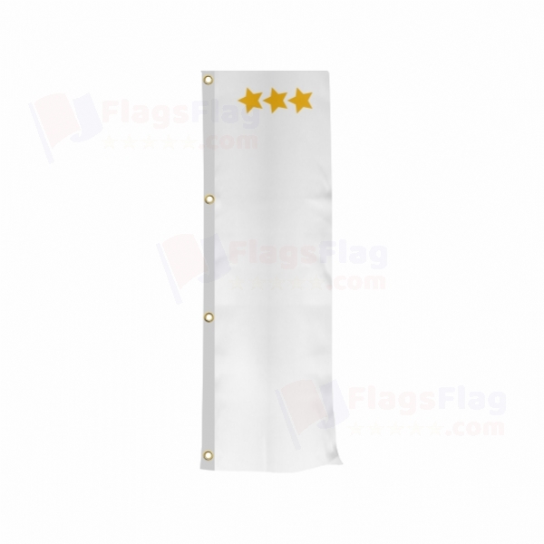 White Hun Empire Vertically Raised Flags