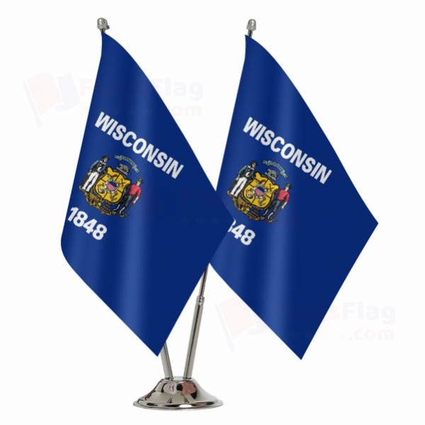 Wisconsin Binary Table Flag