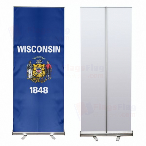 Wisconsin Roll Up Banner