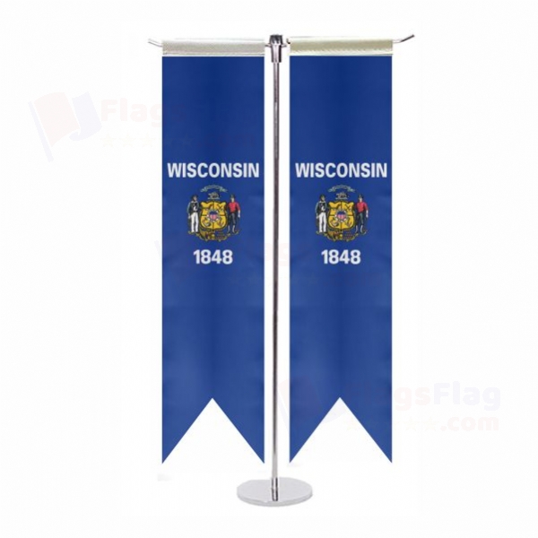 Wisconsin T Table Flag