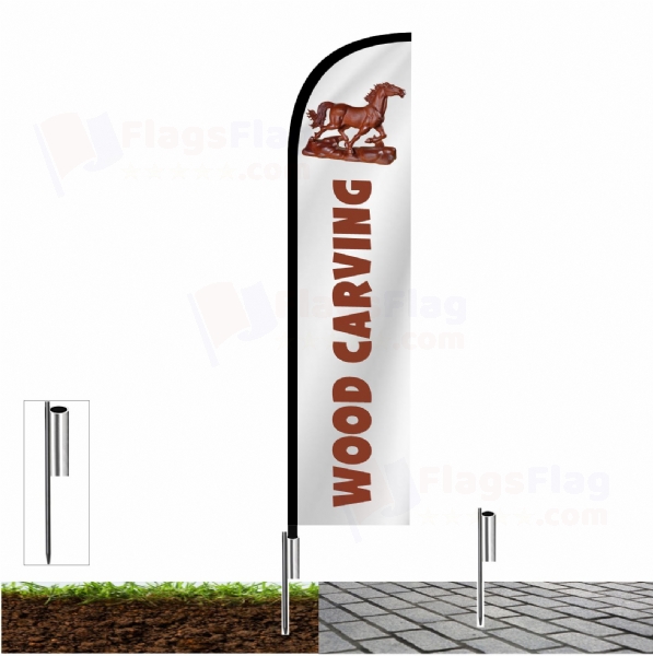 Wood carving Custom Design Flag Wood carving Custom Flags