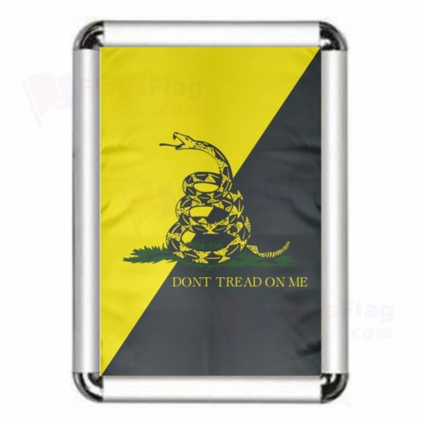 Yellow Black Dont Tread On Me Framed Pictures