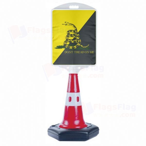 Yellow Black Dont Tread On Me Medium Road Advertisement Barge