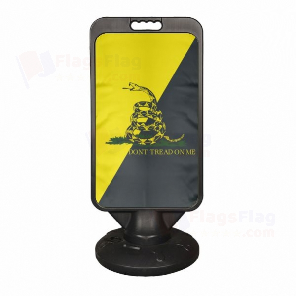 Yellow Black Dont Tread On Me Plastic Advertising Pontoon