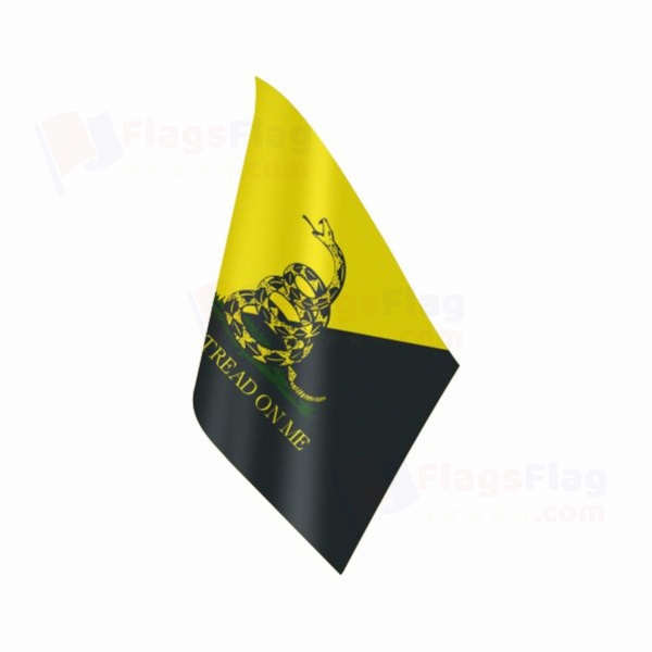 Yellow Black Dont Tread On Me Table Flag