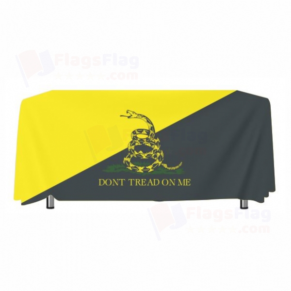 Yellow Black Dont Tread On Me Tablecloth Models
